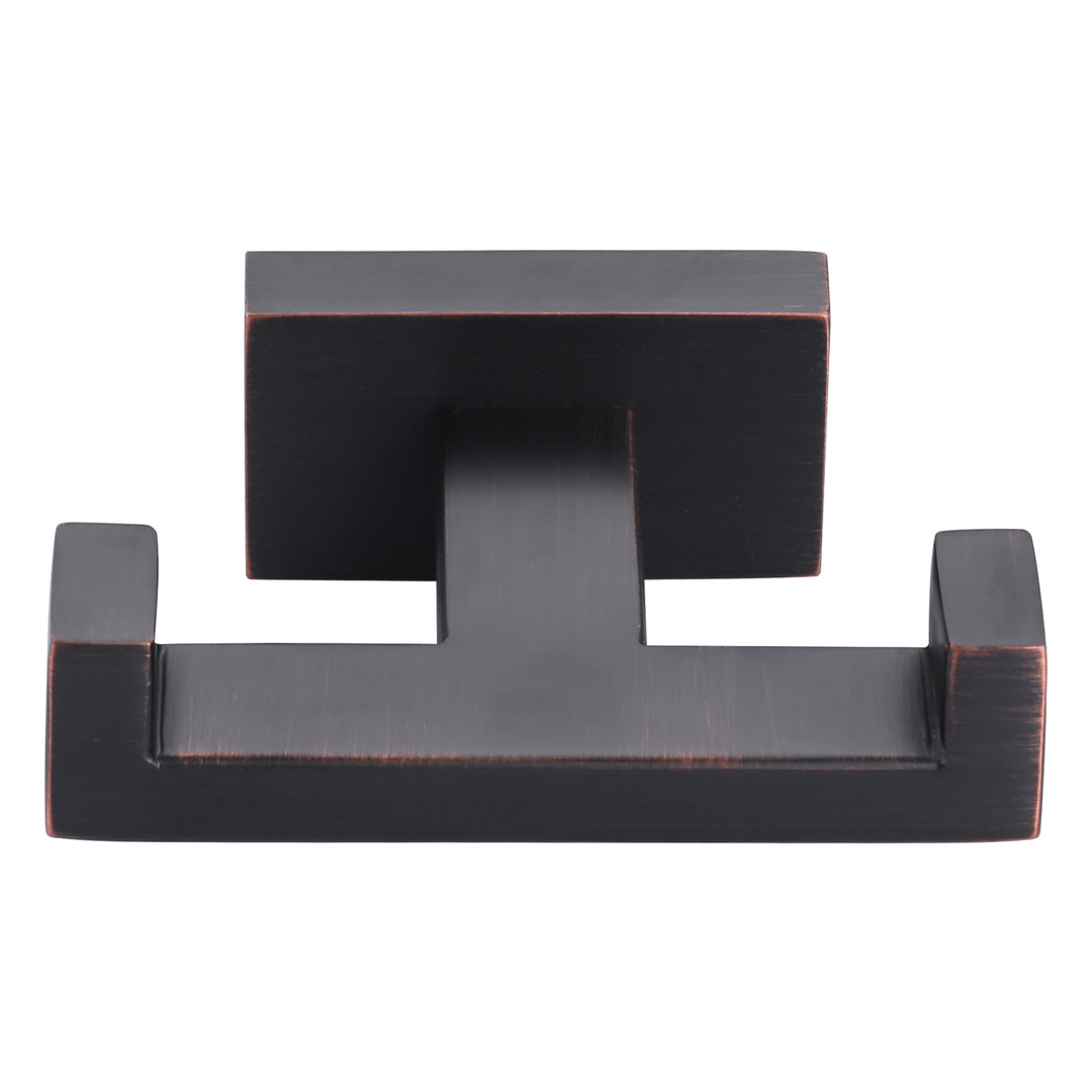 Wall Mounted Square J-Hook Robe/Towel Hook in. Oil Rubbed Bronze