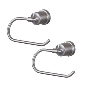 Wall Mounted Bathroom Accessories Toilet Paper Holder, Bath Toilet Tissue Holder in Brushed Nickel (2-Pack)