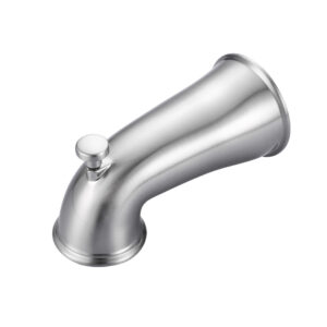 (1-Pack) 5.9 in Replacement With Diverter Tub Spout in Brushed Nickel