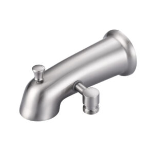 (1-Pack) 6.2 in Replacement With Diverter Tub Spout in Brushed Nickel