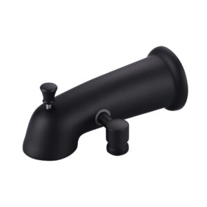 (1-Pack) 6.2 in Replacement With Diverter Tub Spout in Matte Black