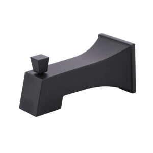 (1-Pack)5.9 in Replacement With Diverter Tub Spout in Matte Black