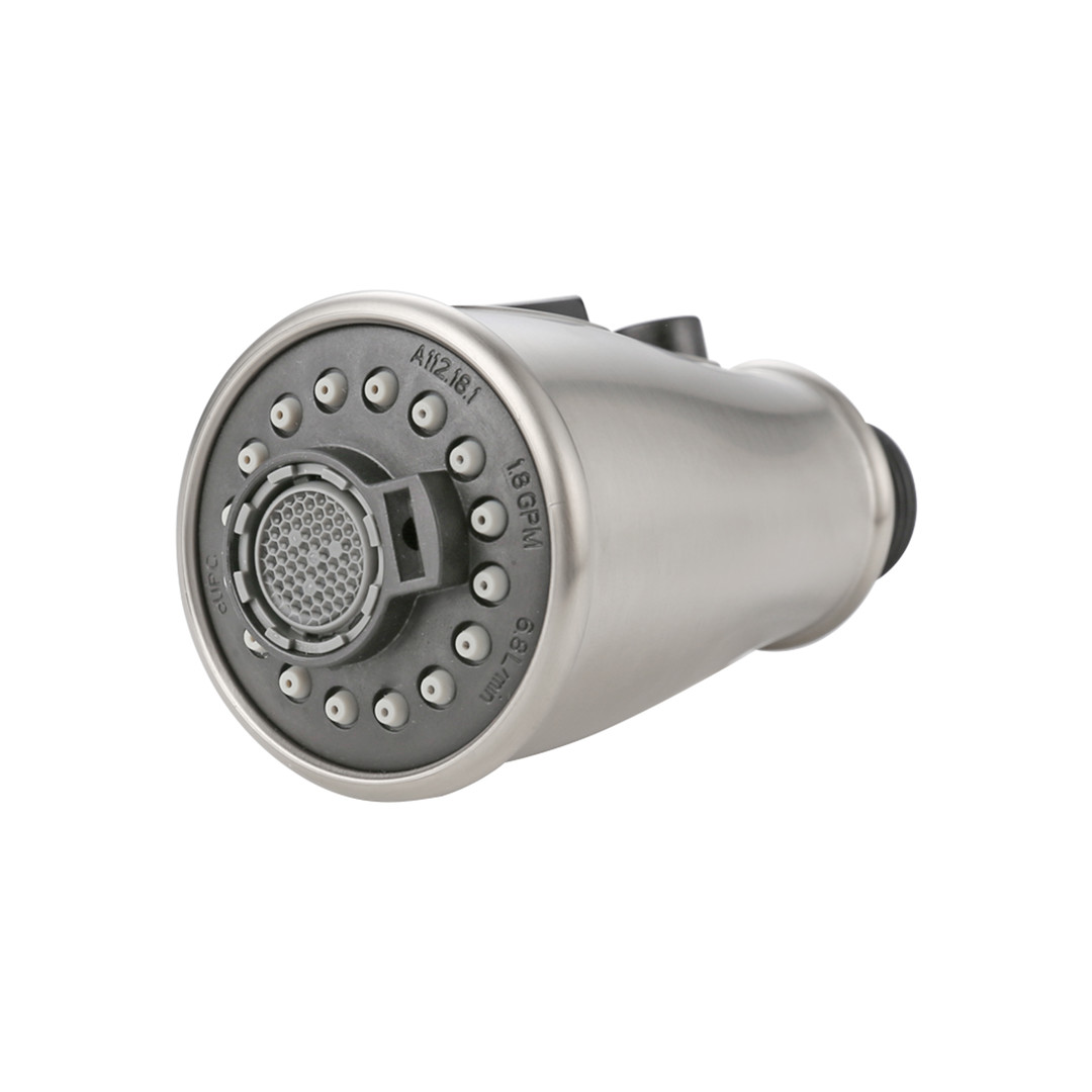 Pull Down Kitchen Faucet Spray Replacement in Brushed Nickel with 3-Spray