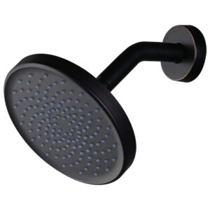 1-Spray Patterns with 1.75 GPM 6 in. Single Wall Mount Waterfall Fixed Shower Head in Oil Rubbed Bronze