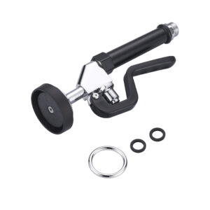 1.42 GPM Pre Rinse Sprayer Commercial Sink Sprayer Replacement for Kitchen Sink Faucet in Black