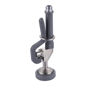 1.42 GPM Pre Rinse Sprayer Commercial Sink Sprayer Replacement for Kitchen Sink Faucet in Grey and Brushed Nickel