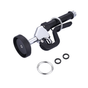 7/8 in, 20 UNEF Pre-Rinse Spray in Black with 38 inch Stainless-Steel Pre Rinse Hose for Commercial Sink Faucet