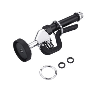 7/8 in, 20 UNEF Pre-Rinse Spray in Black with 45 inch Stainless-Steel Pre Rinse Hose for Commercial Sink Faucet