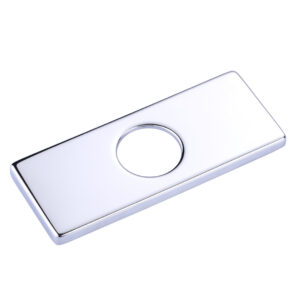 6.1 in. x 2.4 in. x 0.3in. Faucet Deck Plate in Chrome