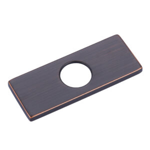 6.1 in. x 2.4 in. x 0.3in. Faucet Deck Plate in Oil Rubbed Bronze