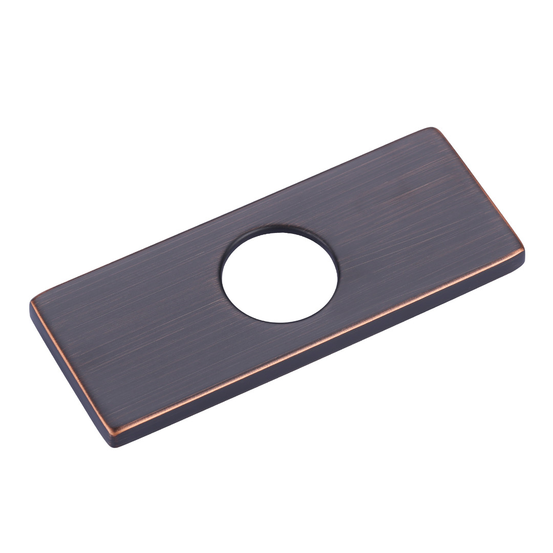 6.1 in. x 2.4 in. x 0.3in. Faucet Deck Plate in Oil Rubbed Bronze