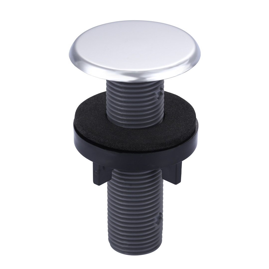 1.79 in. x 3.13 in. Round Plastic Sink Hole Covers in Chrome