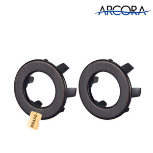 ARCORA Oil Rubbe Bronze Bathroom Sink Overflow Cover Ring – 2 Pack