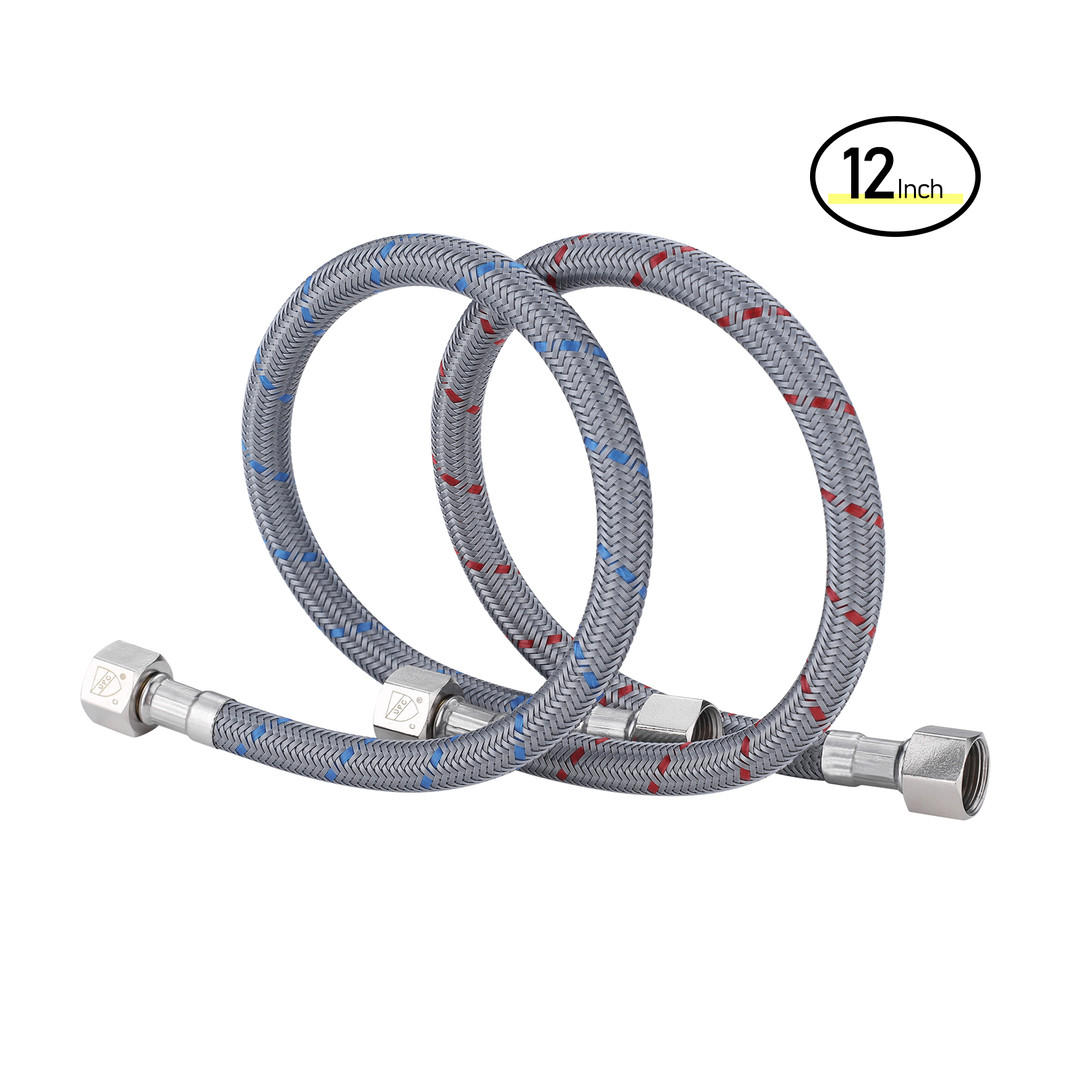 1/2 in. FIP x 12 in. Stainless Steels Faucet Supply Line