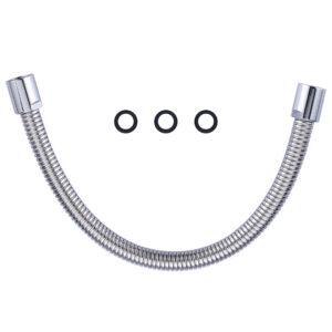 18.5 in. Pre-Rinse Stainless Steel Flexible Hose for Commercial Sink Faucet with Brass Connector in Chrome