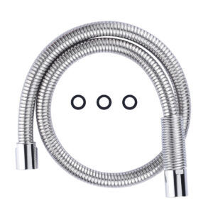 38 in. Pre-Rinse Stainless Steel Flexible Hose for Commercial Sink Faucet with Brass Connector in Chrome