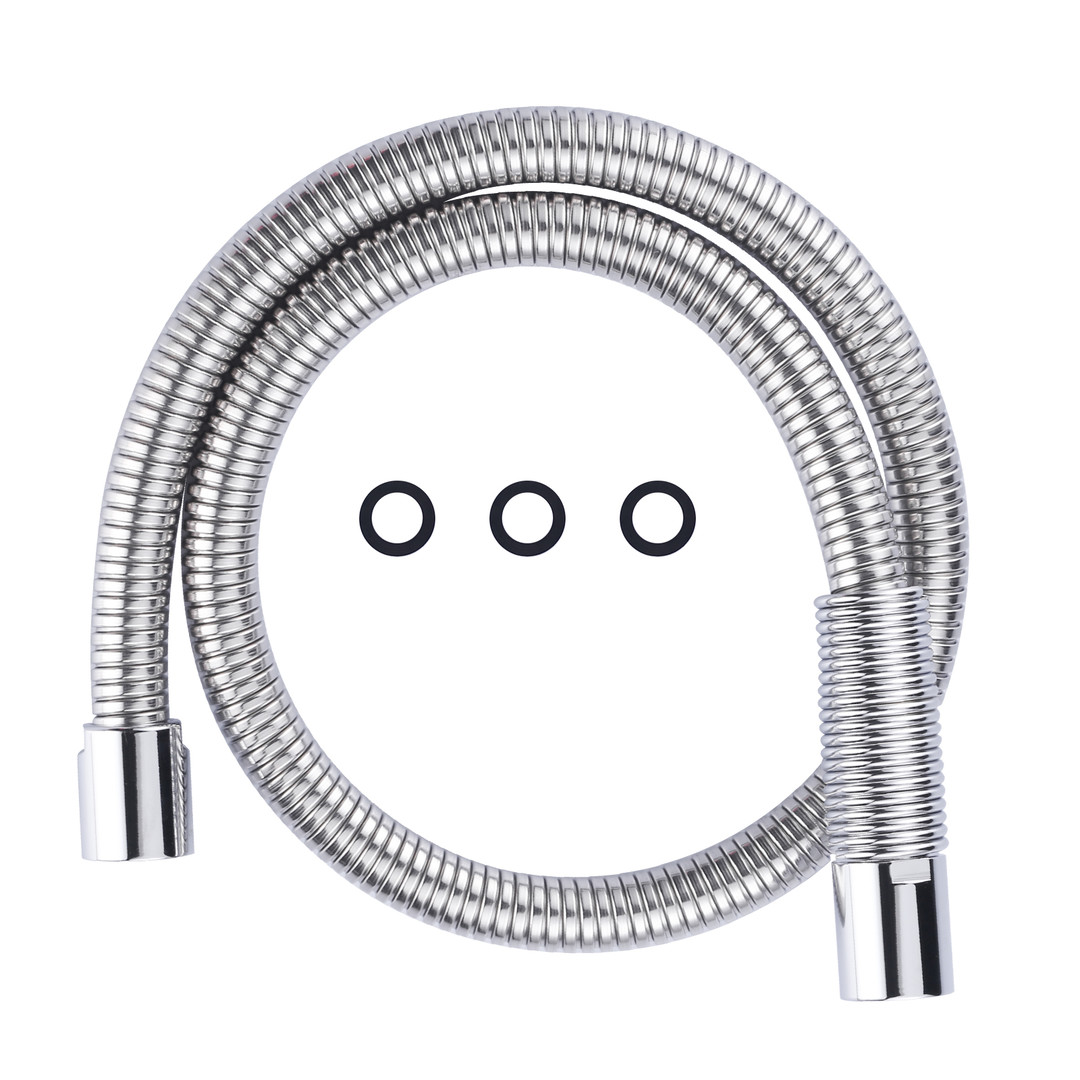 38 in. Pre-Rinse Stainless Steel Flexible Hose for Commercial Sink Faucet with Brass Connector in Chrome