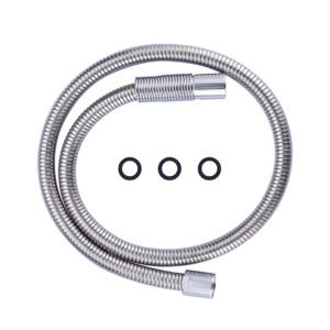 45 in. Pre-Rinse Stainless Steel Flexible Hose for Commercial Sink Faucet with Brass Connector in Chrome