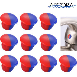 ARCORA Hot and Cold Temperature Sign Buttons Suitable for 6.7-7mm Holes (10 PCS)