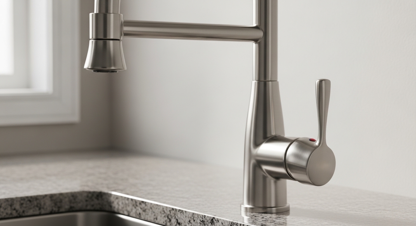 moen gooseneck kitchen faucet handle loose