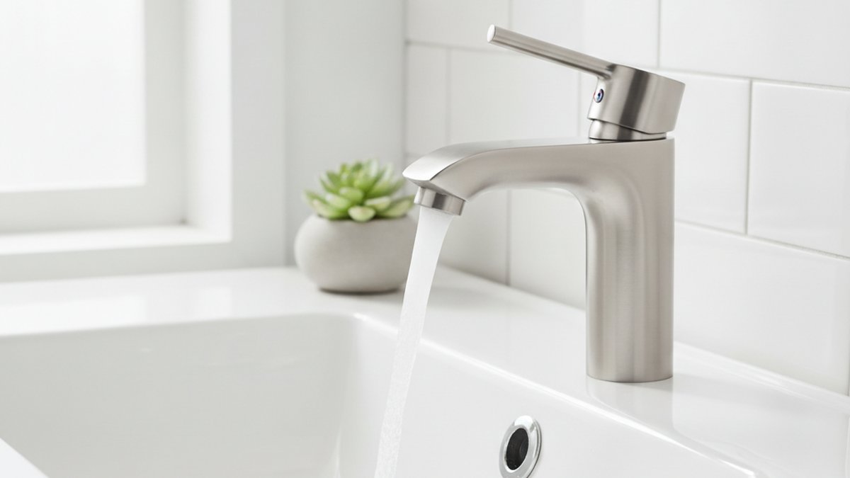 single handle faucet for bathroom sink